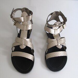 Flat SANDALS Size 6 GOLD Color DAVID ISAAC IVY NWT Fashion Casual Style  NWT